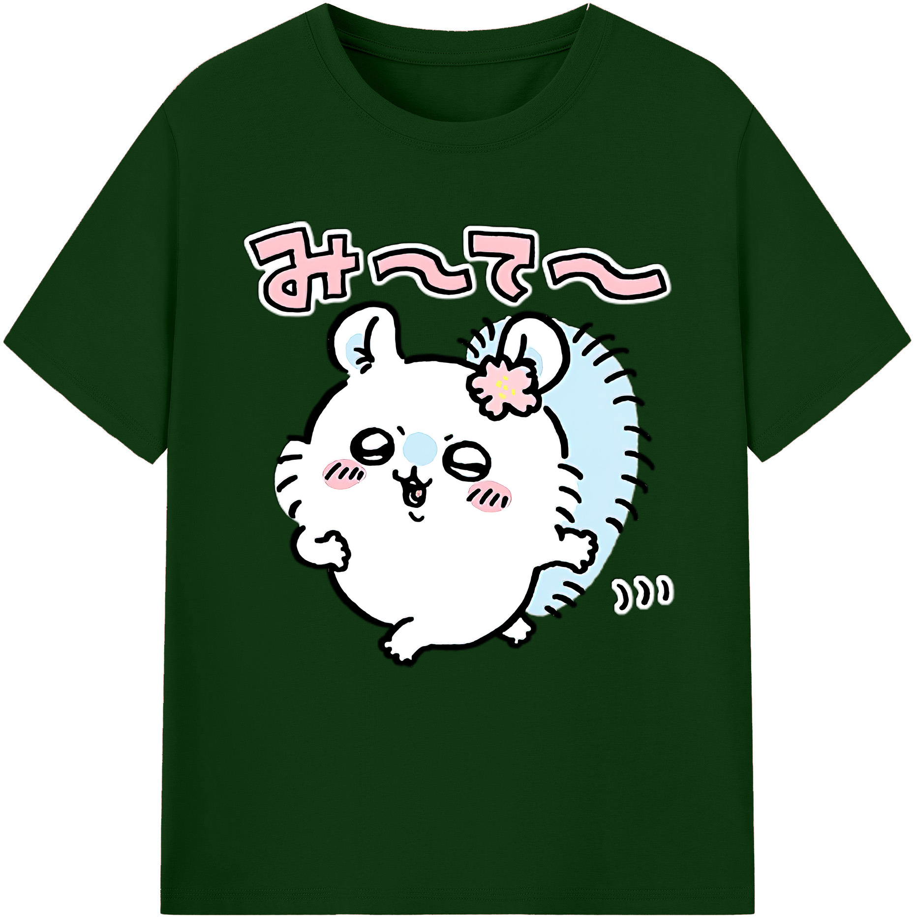 （画像用） ちいかわ モモンガ Chii-kawa Momonga 綿100％半袖Tシャツ（フロントプリント）